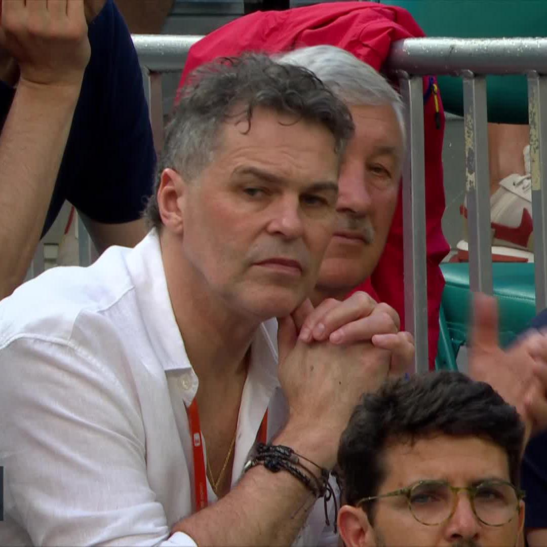 Hockey royalty 🏒 Czech legend Jaromir Jagr enjoying the final from Jiří Lehečka's box. #MiamiOpen
