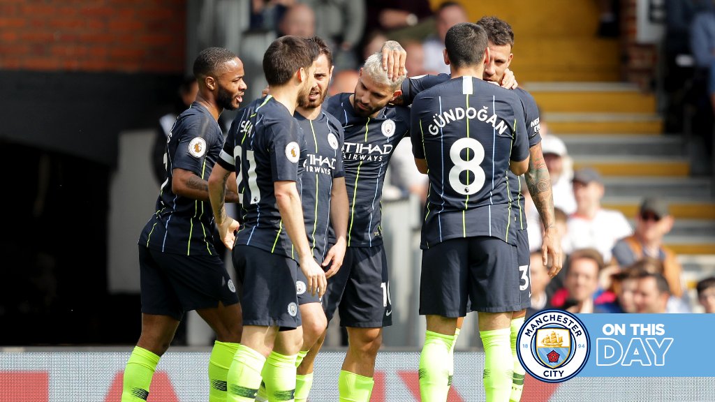 #OnThisDay: Fulham 0-2 #ManCity [2019] ⚽️ [5'] Bernardo Silva ⚽️ [27'] Sergio Kun Aguero