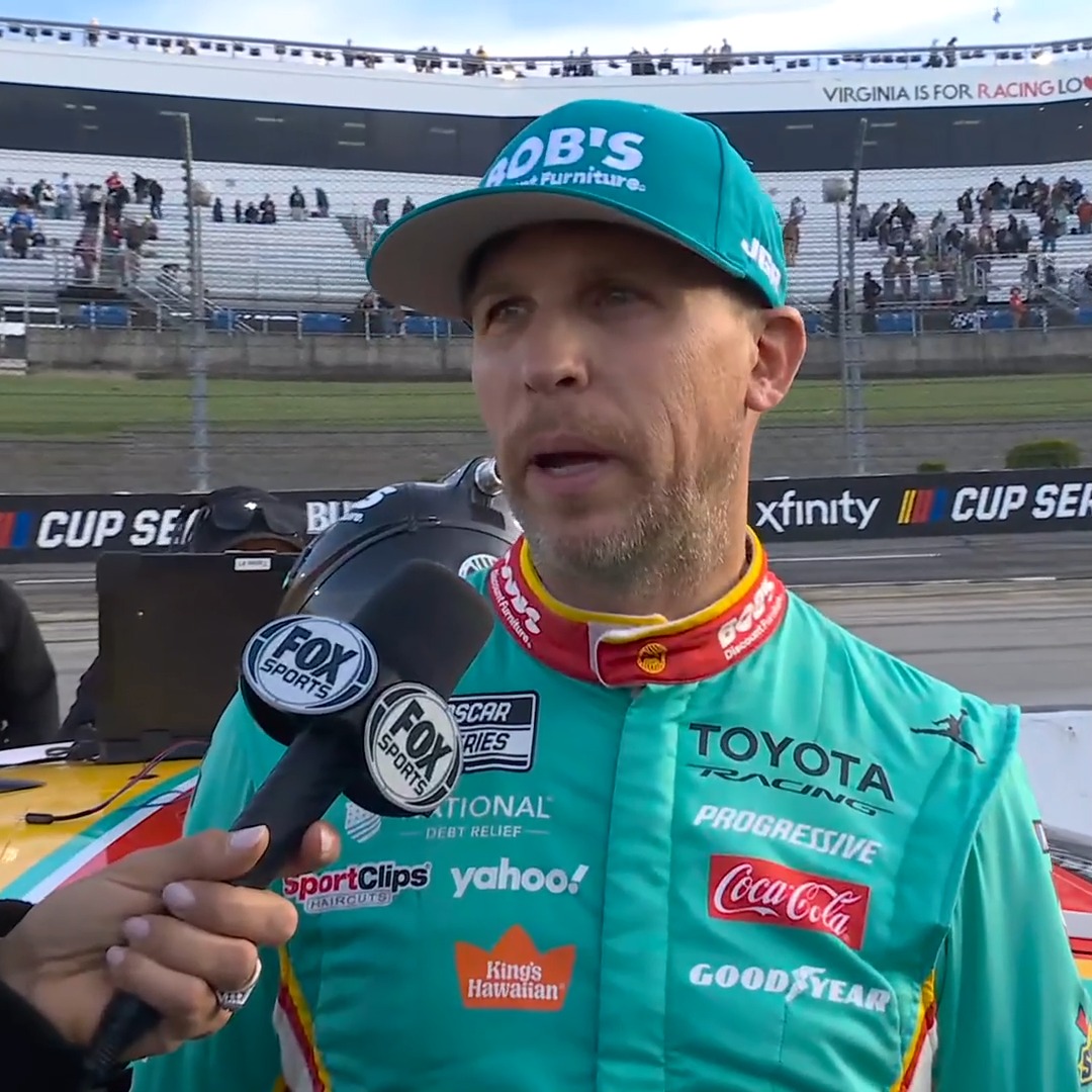 "I felt like we gave it our all." Denny Hamlin swept the stages and led 292 laps, but he'll come home with a second-place finish.