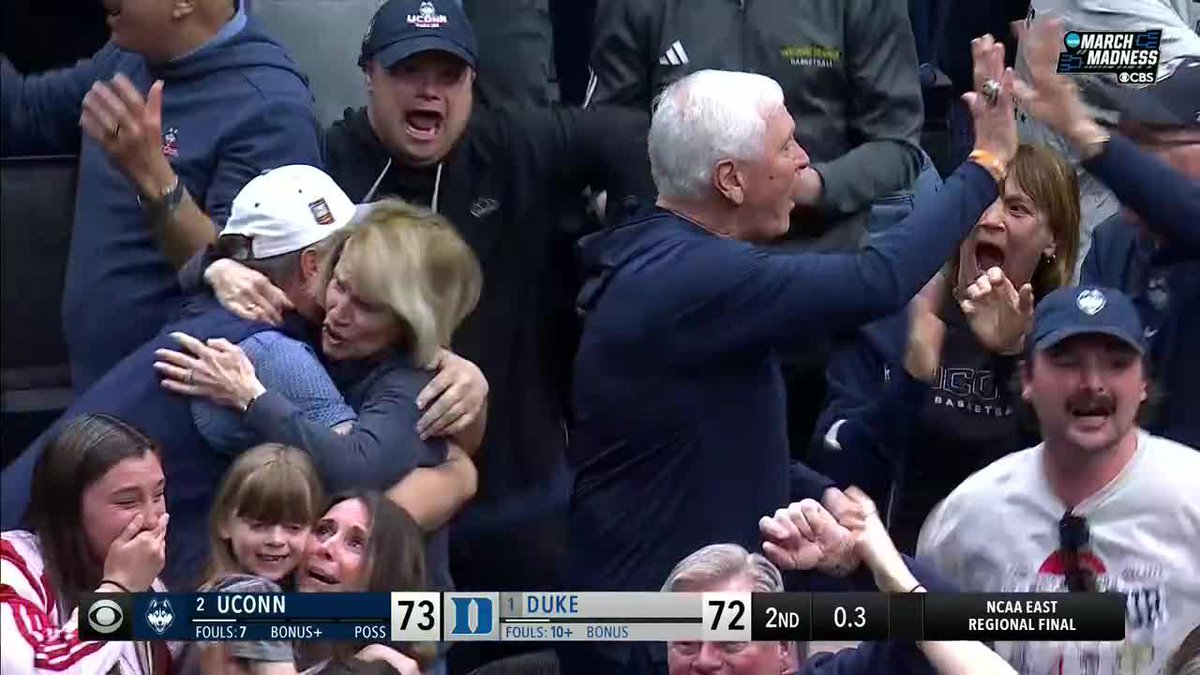 One of the more unforgettable sequences in NCAA tournament history: