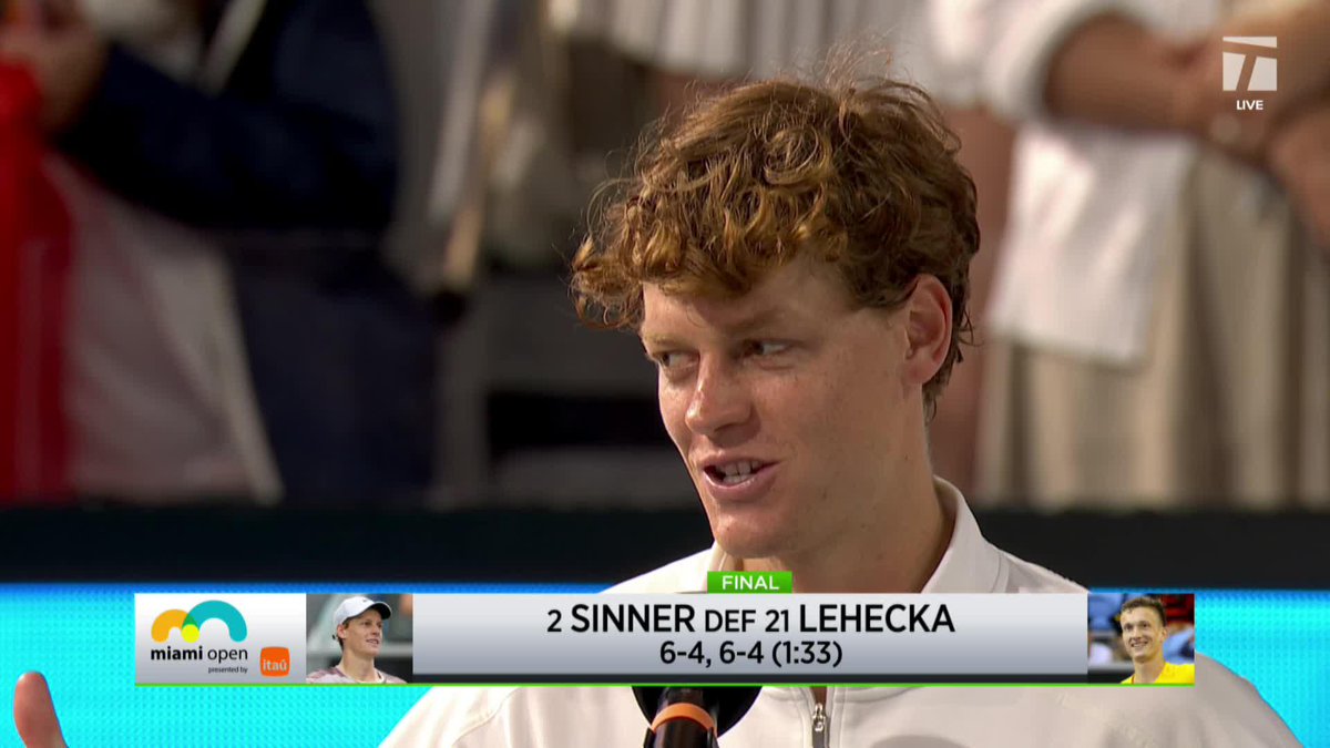 Your 2026 Miami &amp; sunshine double champion has spoken 🎤 #MiamiOpen