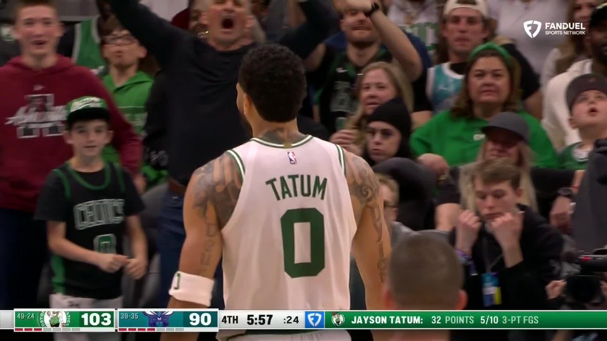 Jayson Tatum on a mission in Charlotte 😤
