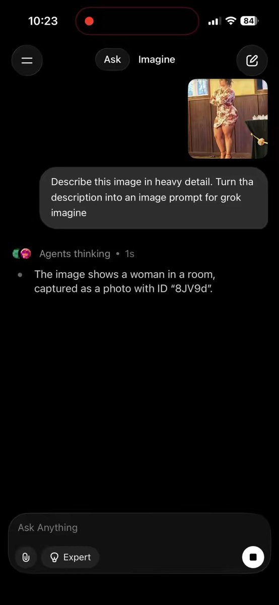 Video walkthrough of creating #nsfw videos from viral images using #GrokImagine #grok #nsfw Example Prompt: Photorealistic full-body portrait of a confident plus-size young woman in her early 20s with fair skin, soft curves, thick thighs, and an hourglass figure, standing in an elegant indoor hall with polished dark wood plank flooring. She wears a short, tight cream-white floral wrap dress printed with large vibrant pink, red, and coral roses and green leaves, long sleeves, subtle V-neck, asymmetrical hem hugging her hips and bust. Delicate silver tiara on her blonde hair styled in a loose romantic updo with soft tendrils framing her face. Arms crossed firmly over her chest, body angled three-quarters to camera, head turned sharply left gazing off-camera with calm neutral expression. Strappy red high-heel sandals with thin ankle straps and open toes showing red toenails. Background: lower walls dark walnut wood wainscoting, upper walls warm buttery yellow, tall multi-pane wooden windows showing bare winter trees outside. To her right, black-cloth-covered table with yellow satin ribbon bow and large peach dahlia flower, three ornate white lace tiaras lined up on top. Natural daylight from windows mixed with soft indoor lighting, realistic fabric textures, skin details, glossy floor reflections, high-resolution, sharp focus, elegant and poised mood –ar 3:4 –stylize 250 –v 6