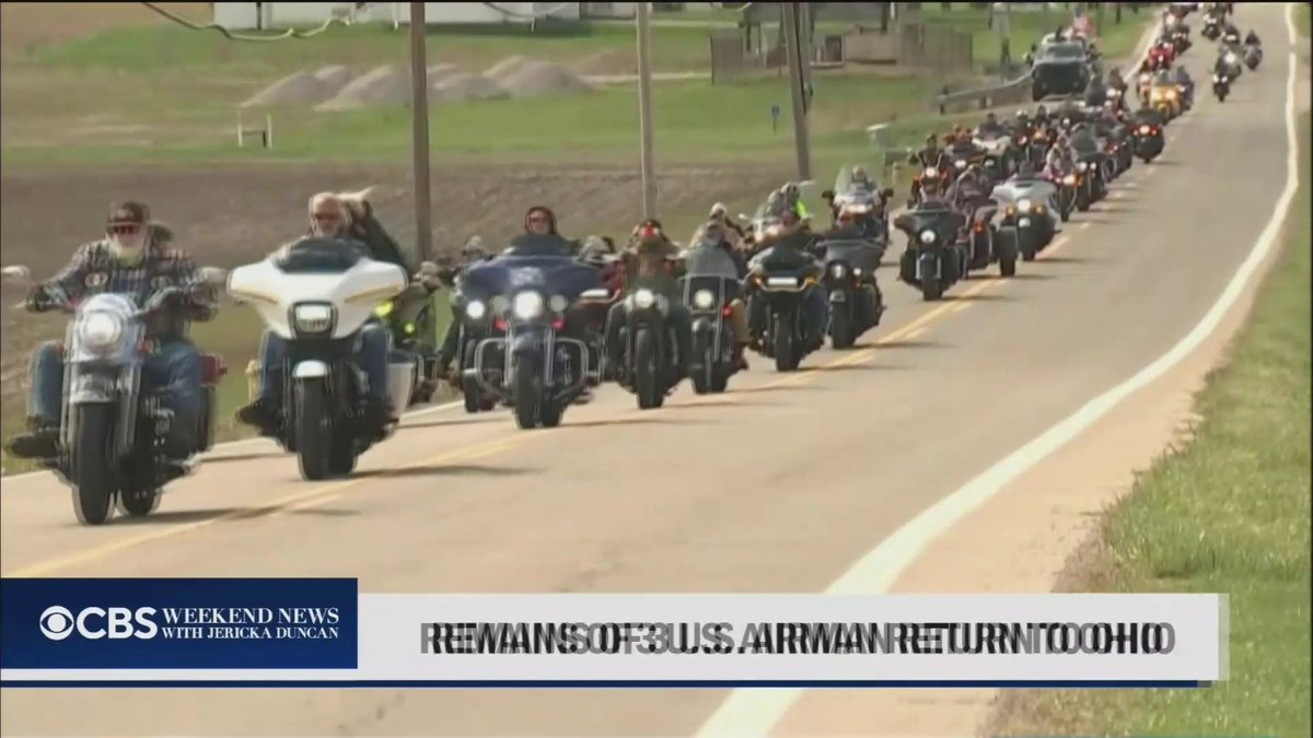 The remains of three fallen members of the Ohio National Guard returned home on Sunday. They were among six service members killed when their refueling plane crashed in Iraq earlier this month.