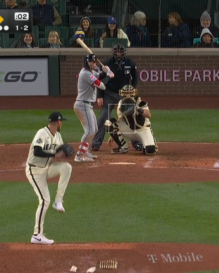 This ABS challenge JUST CLIPPED the strike zone. 🤯