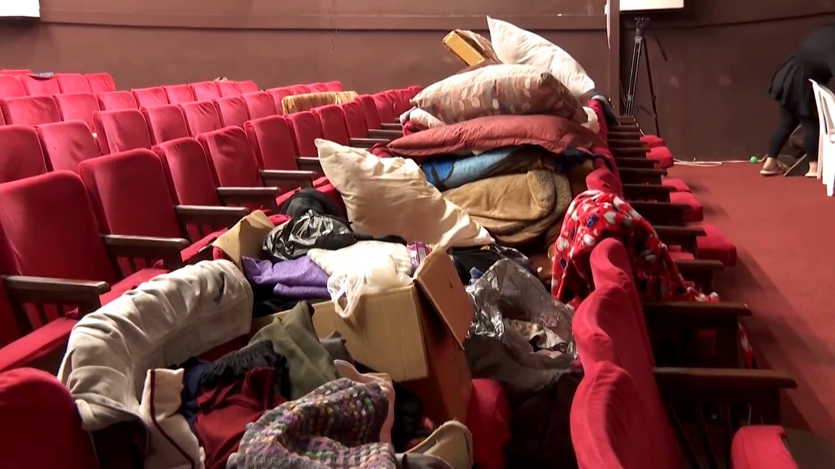 The Lebanese National Theatre in Tyre has become a shelter for those fleeing Israeli strikes, hosting Lebanese, Palestinian, Syrian and other families, while offering children workshops in puppetry and storytelling