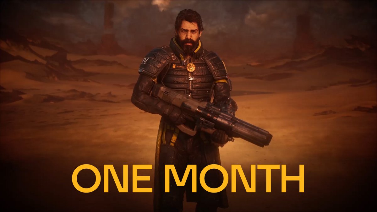 One month until SAROS launches on PS5 🌘