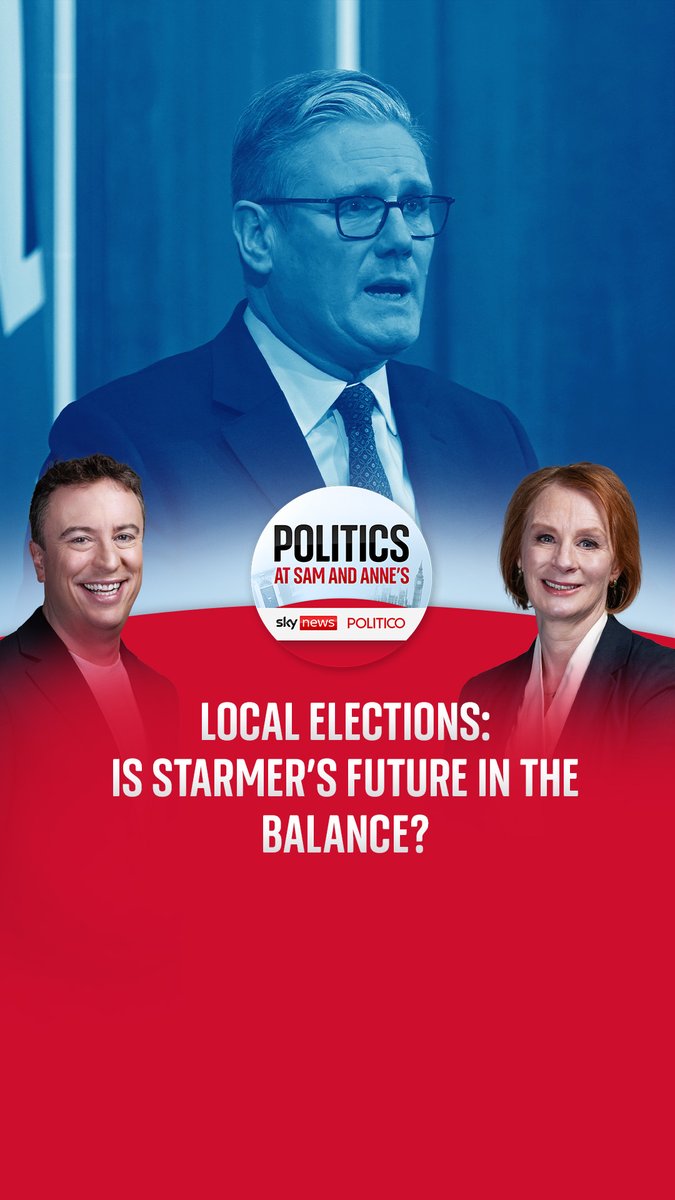 Some polling suggests Labour could lose over 2,000 council seats in England at the local elections in May. Sam Coates Sky and anne mcelvoy discuss the impact it could have on the leadership of Keir Starmer. Listen to Politics at Sam and Anne's now 🔗