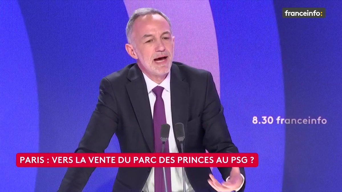 🔴 Paris : vers la vente du Parc des Princes au PSG ? ➡️ "Je considère que ce n'est pas à l'argent public de payer une enceinte de foot professionnel. Je considère qu'on peut mettre l'argent à bien d'autres endroits plus utiles", dit Emmanuel Grégoire, maire de Paris.