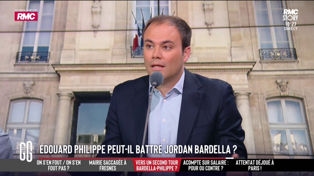🔴Présidentielle 2027: Édouard Philippe peut-il battre Jordan Bardella? 🎙️Charles Consigny: "Jordan Bardella a beau être à la mode et pas sans talent, dans un an, ce n'est pas le plus difficile à battre" #GGRMC