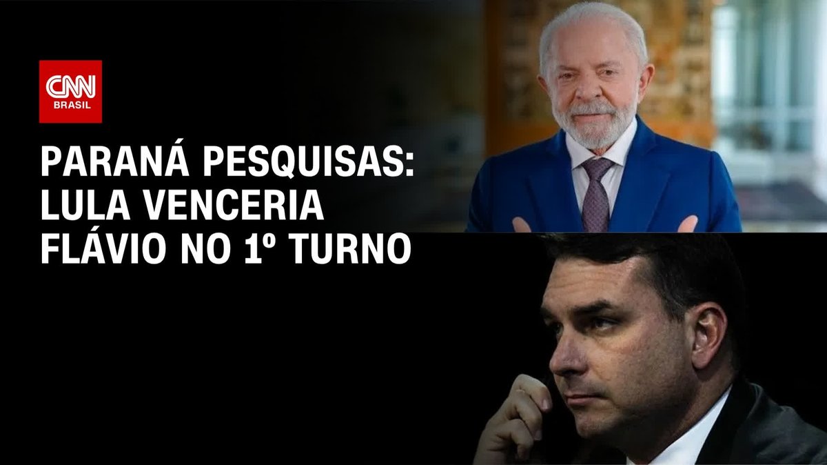 Paraná Pesquisas: Lula venceria flávio no 1º turno; assista #CNNNovoDia