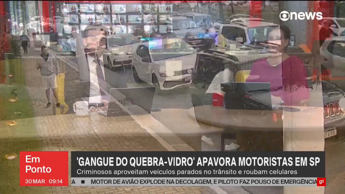 A ‘gangue do quebra-vidro’ tem apavorado motoristas em SP. Criminosos aproveitam veículos parados no trânsito para roubar celulares. ➡ Assista: #GloboNews