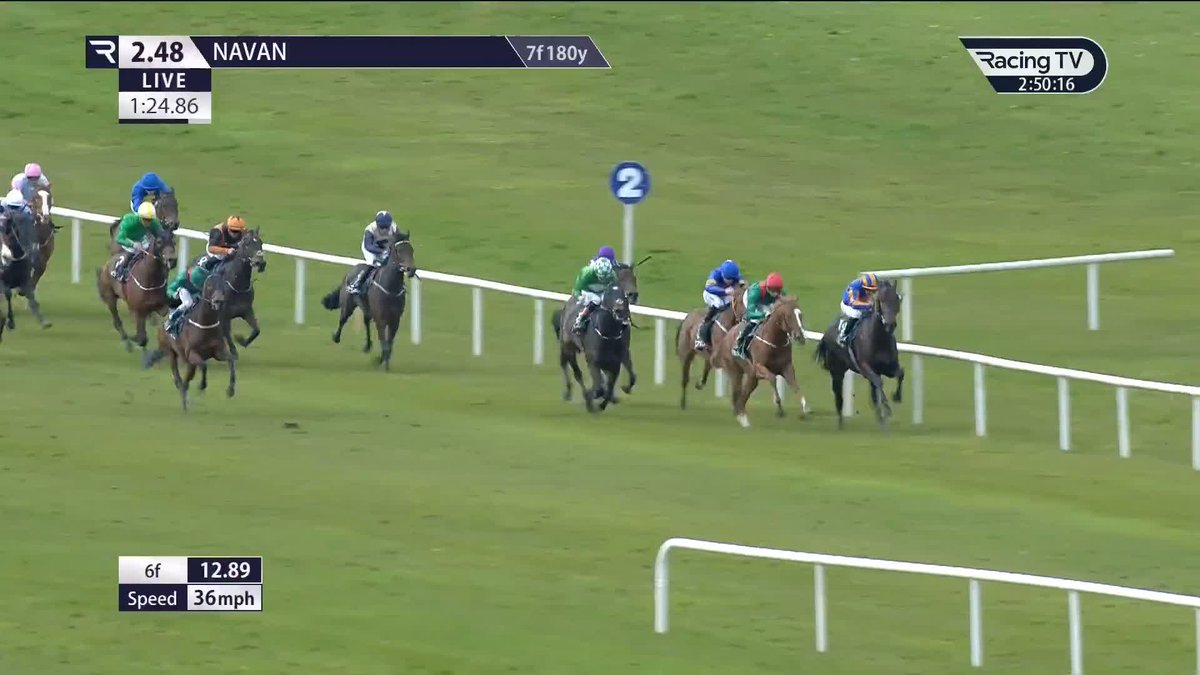 $1million purchase wins! ๐ฅ In first-time cheekpieces, Shaftesbury Avenue (Maxfield) strikes for Aidan O'Brien and Wayne Lordan Coolmore Navan Racecourse | Ballydoyle Racing