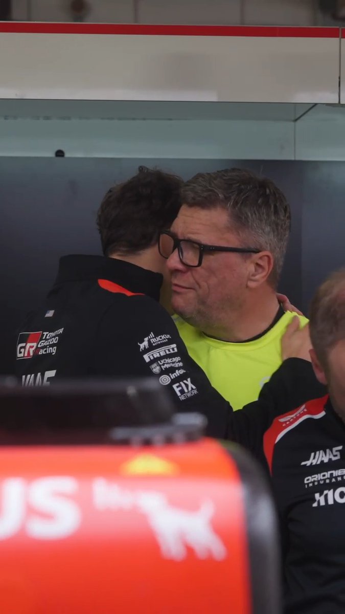 Everything we do, we do as a team 🤝 So glad to see Ollie walk away from that crash. #HaasF1 #F1 #JapaneseGP
