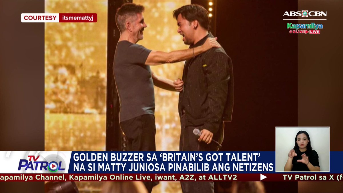 Hindi lang mga hurado, kundi pati netizens ay napabilib sa golden buzzer-worthy audition ng dating Kapamilya singer na si Matty Juniosa sa "Britain's Got Talent."