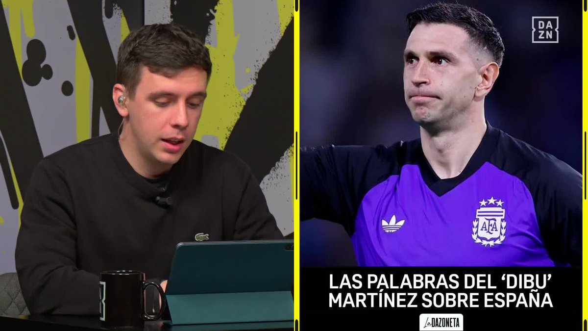 El "palo" del Dibu Martínez a la Selección Española 😅 🎙️"Nosotros tenemos la experiencia de llegar lejos, ellos no" Mira el programa de #LADAZONETA GRATIS aquí 🔗