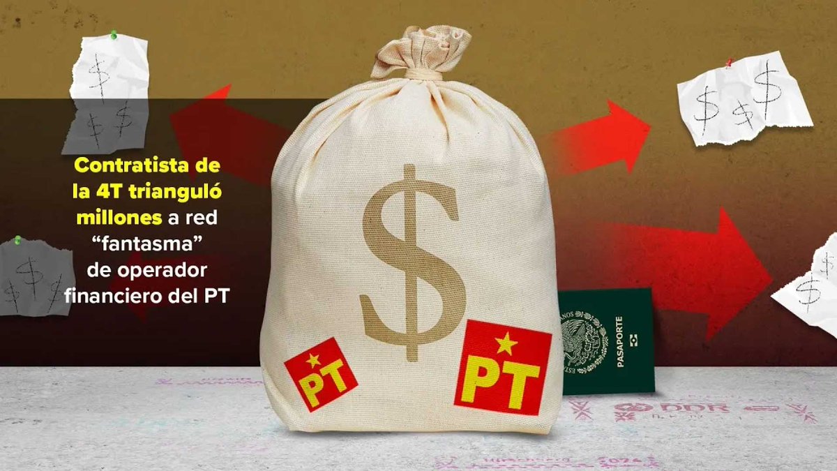🔴 #ENTÉRATE: Grupo Tecno, compañía que en el gobierno de Andrés Manuel recibió contratos por más de 4 mil millones de pesos, transfirió más de 65 mdp a empresas “fantasma” de un operador financiero del PT que participó en campañas de la 4T En este 🧵te contamos
