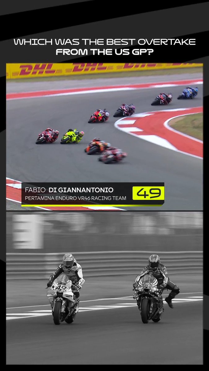 Your turn to decide! 🫵 Vote for the top overtake from the #USGP 🇺🇸 👇
