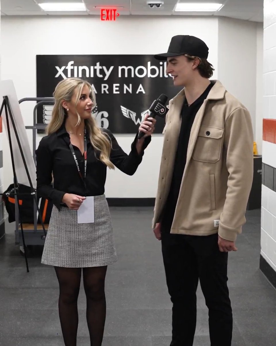"I've been a Flyers fan ever since I was a little kid." Porter Martone is ready to rock the Orange & Black. #LetsGoFlyers | Kendall Skalicky