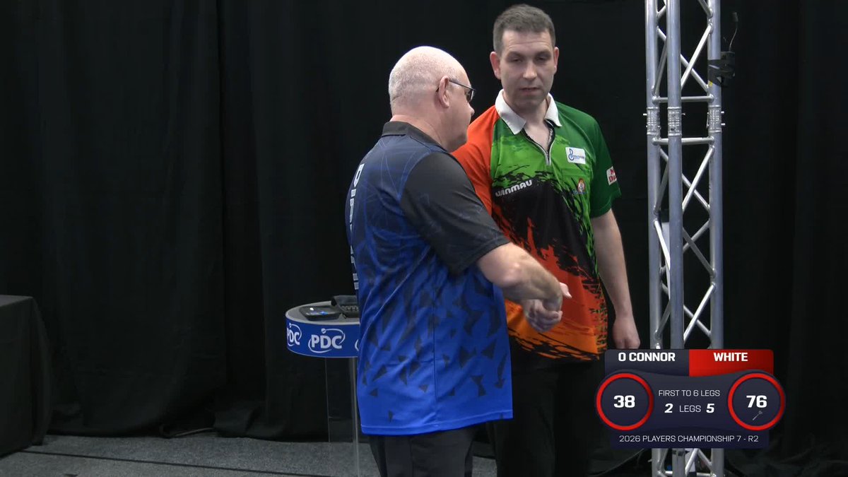 THE DIAMOND SQUASHES THE MAGPIE! 💎 After struggling in the first few legs of the match, Willie O'Connor couldn't recover against Ian White, with the Englishman winning the contest 6-2! 📺 #PC7