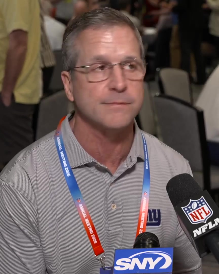 "I'm not sure what he really can't do." John Harbaugh talks about Jaxson Dart's ability and building the offense around his skills:
