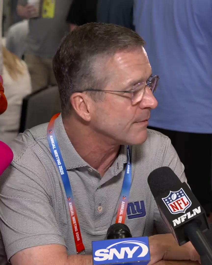 "You don't want to go to the buffet table hungry" John Harbaugh was asked if the Giants have done enough in free agency to not draft for need: