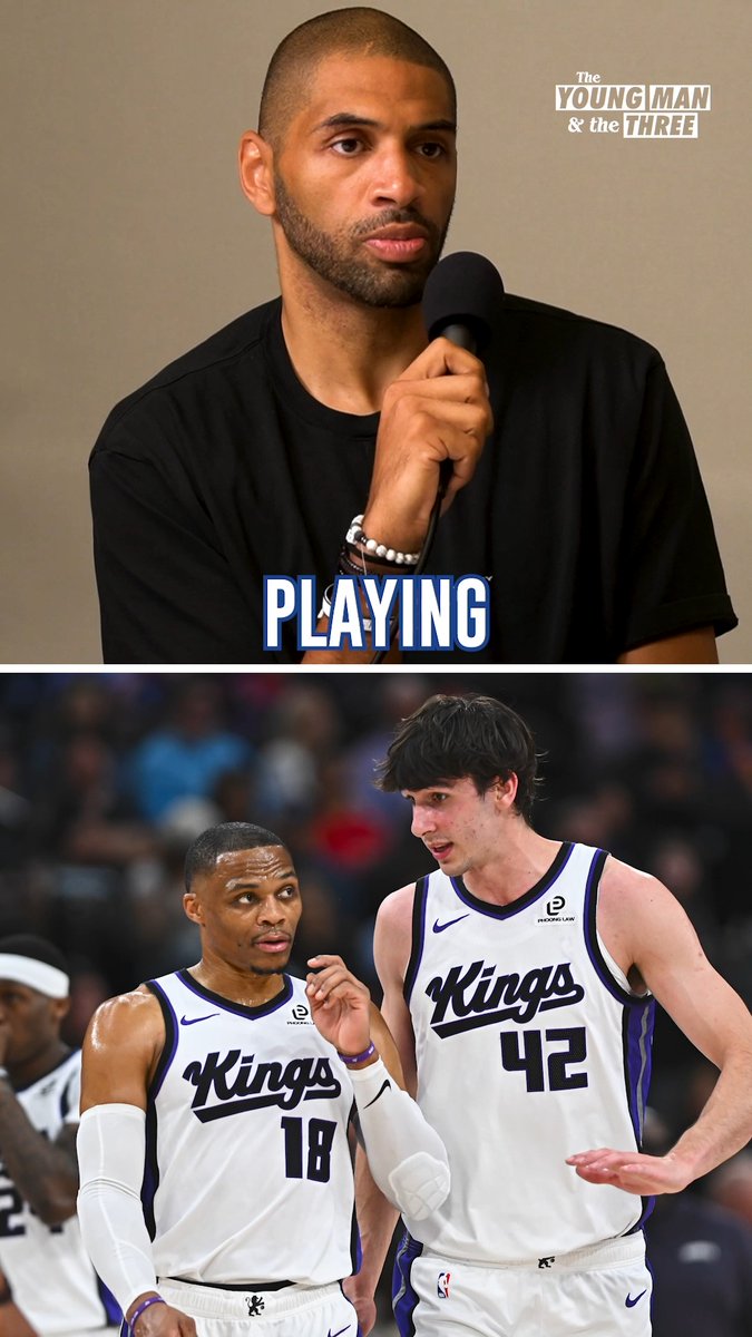 "He's going to play 100,000% every single night" -- Nic Batum talks Russell Westbrook + gives him credit for Maxime Raynaud's development with the Kings this season
