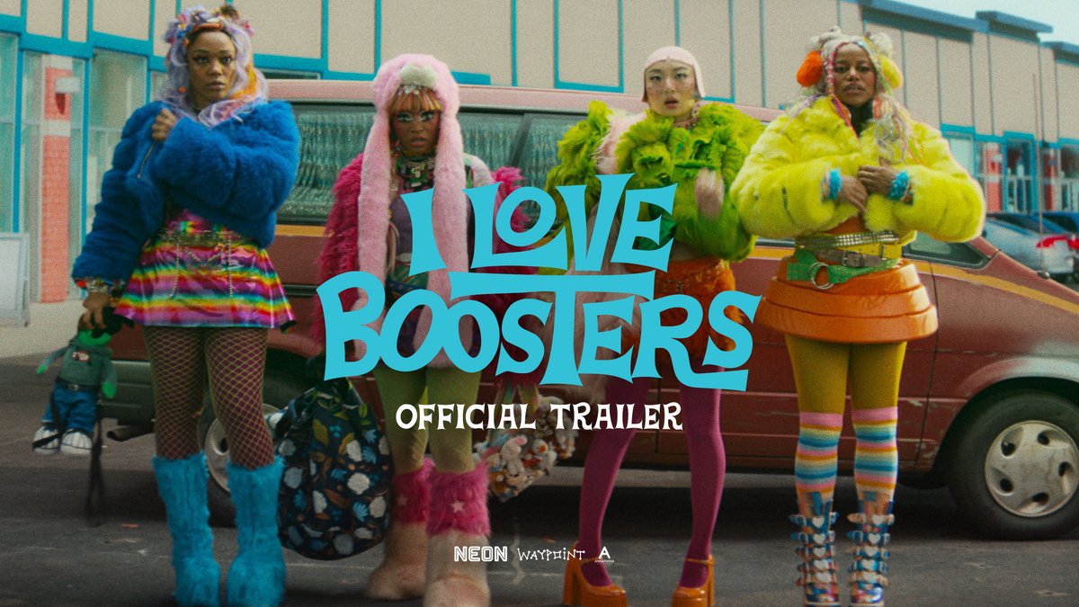 Welcome to a new world of style. 💚🩷💛💙 I LOVE BOOSTERS. A film by Boots Riley starring Keke Palmer, Naomi Ackie, Taylour Paige, Poppy Liu, Eiza González, LaKeith Stanfield, Will Poulter, with Don Cheadle, and Demi Moore. Only in theaters May 22.