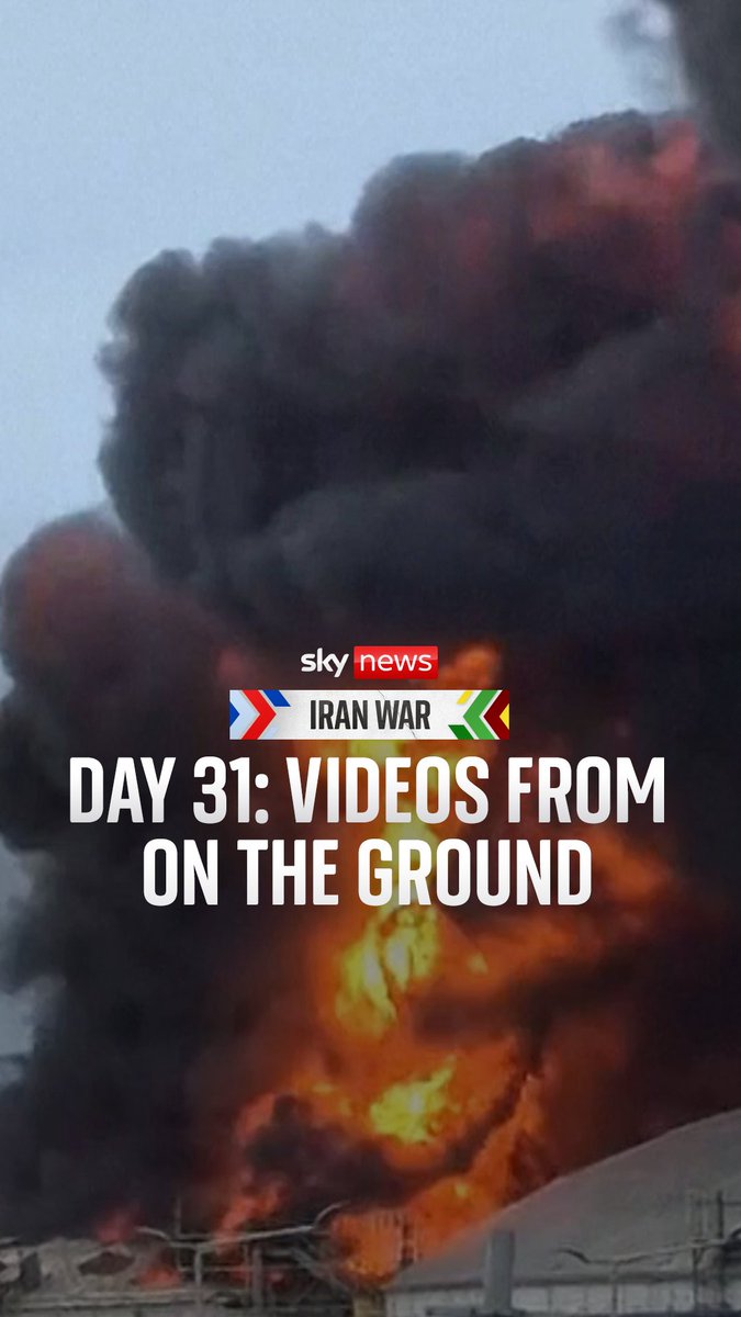 Donald Trump continues to give mixed messages regarding negotiations, while strikes continue across the region. Any end to the war remains unclear, with Iran showing little interest in diplomacy and no sign of capitulation. Sky's SallyLockwood explains what's been happening on the ground on day 31 of the Iran war. 🔗