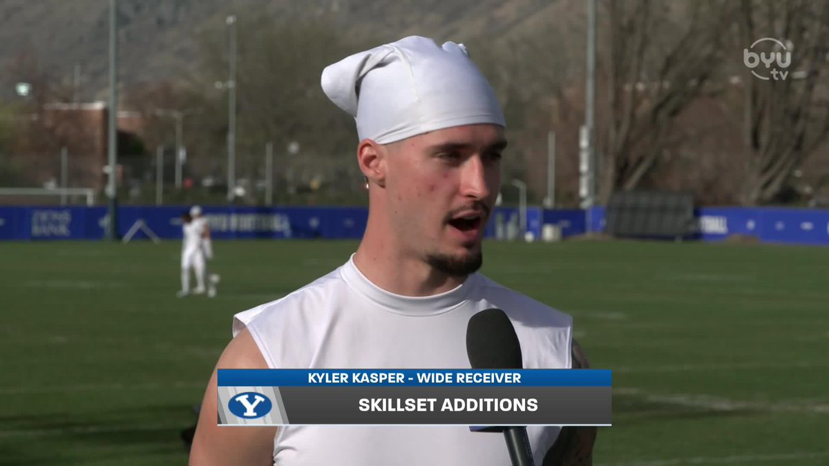 "I can run every route on the route tree..." New WR Kyler Kasper on what he brings to the table for @byufootball 😤
