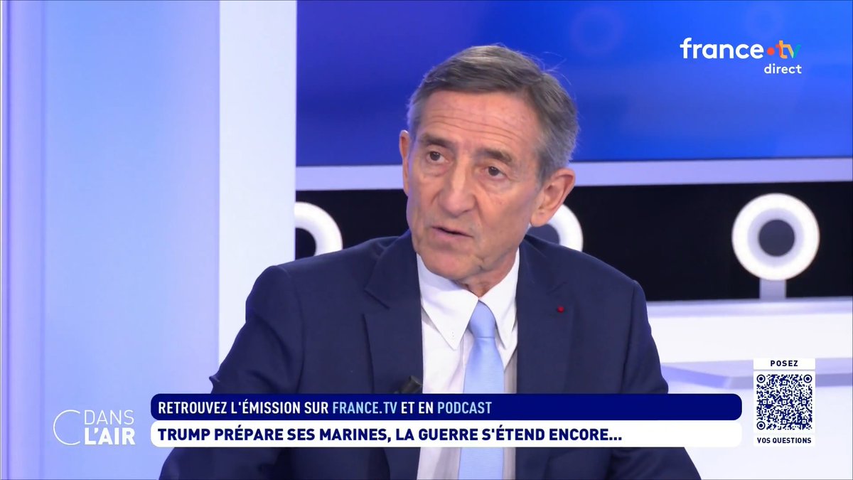 "Donald Trump prépare une offensive terrestre. Il va mettre une pression forte, car l’île de Kharg le démange […] Les Iraniens auront du mal à la garder et à la reprendre". Patrick Dutartre et Philippe Gélie, dans #cdanslair