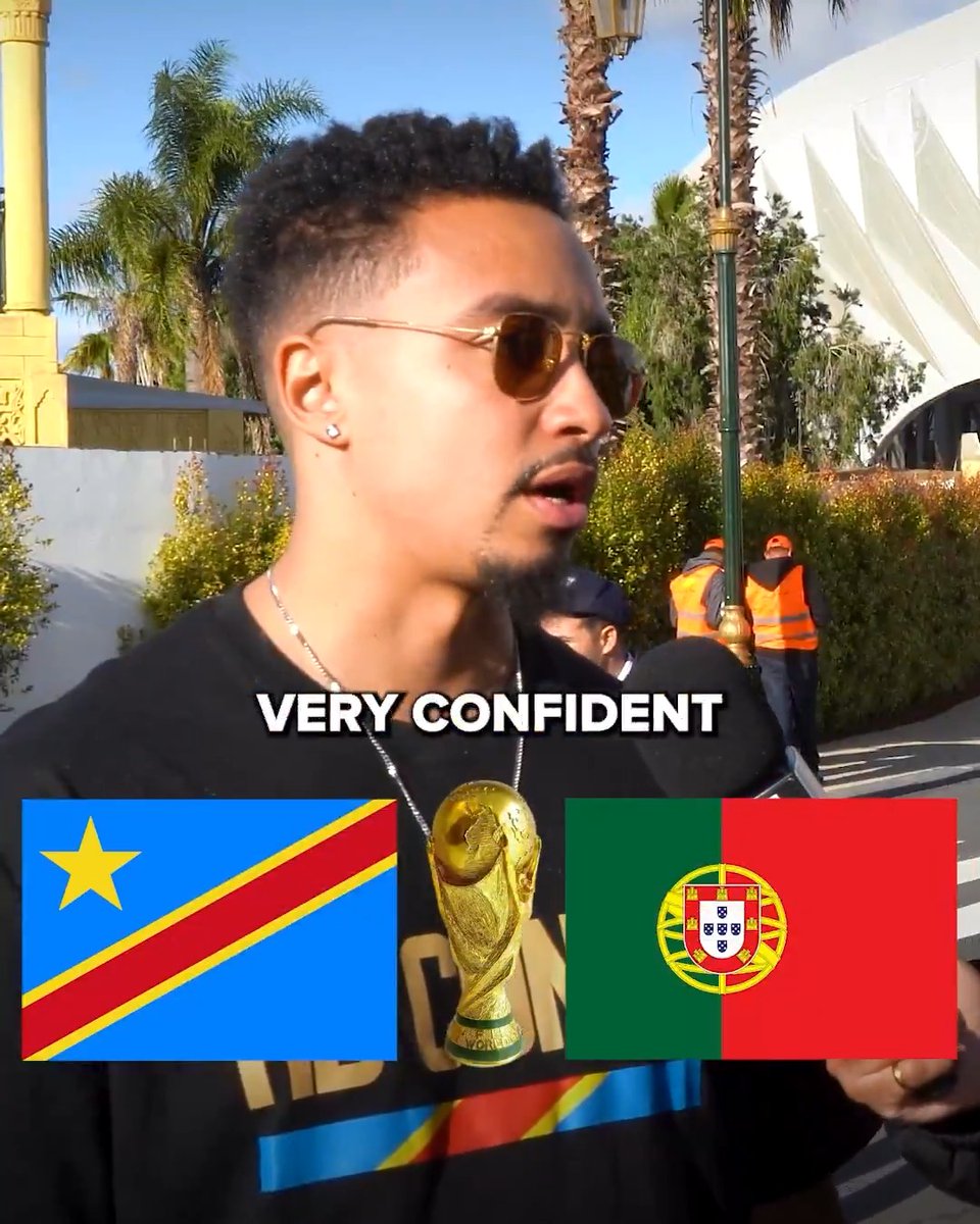 If DR Congo qualify for the World Cup—congratulations you get Portugal in the first match 😅🇨🇩 (w/ Miles 🫰🏾🇬🇭)