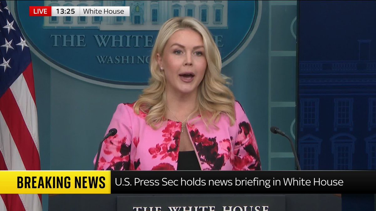 "Operation Epic Fury is moving ahead successfully and according to plan", says White House press secretary Karoline Leavitt, one month after the U.S. began military action against Iran. Latest 🔗 📺 Sky 501 and YouTube