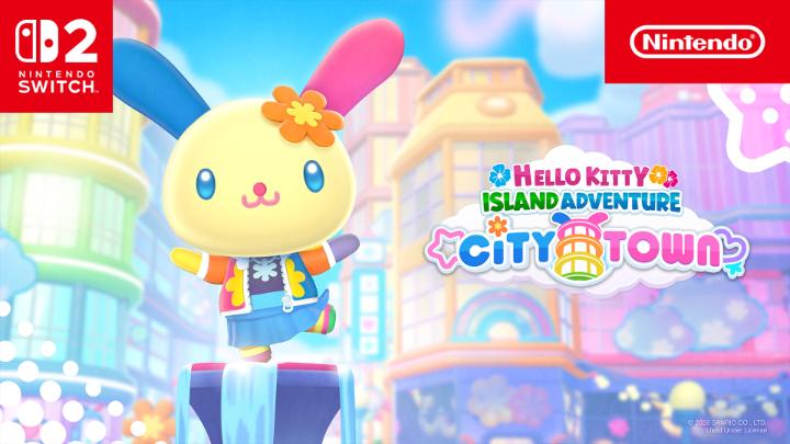 U*SA*HA*NA, a summer-loving bunny, and City Town, a rainbow metropolis teeming with creativity, arrive in Hello Kitty Island Adventure - Nintendo Switch 2 Edition on April 16!