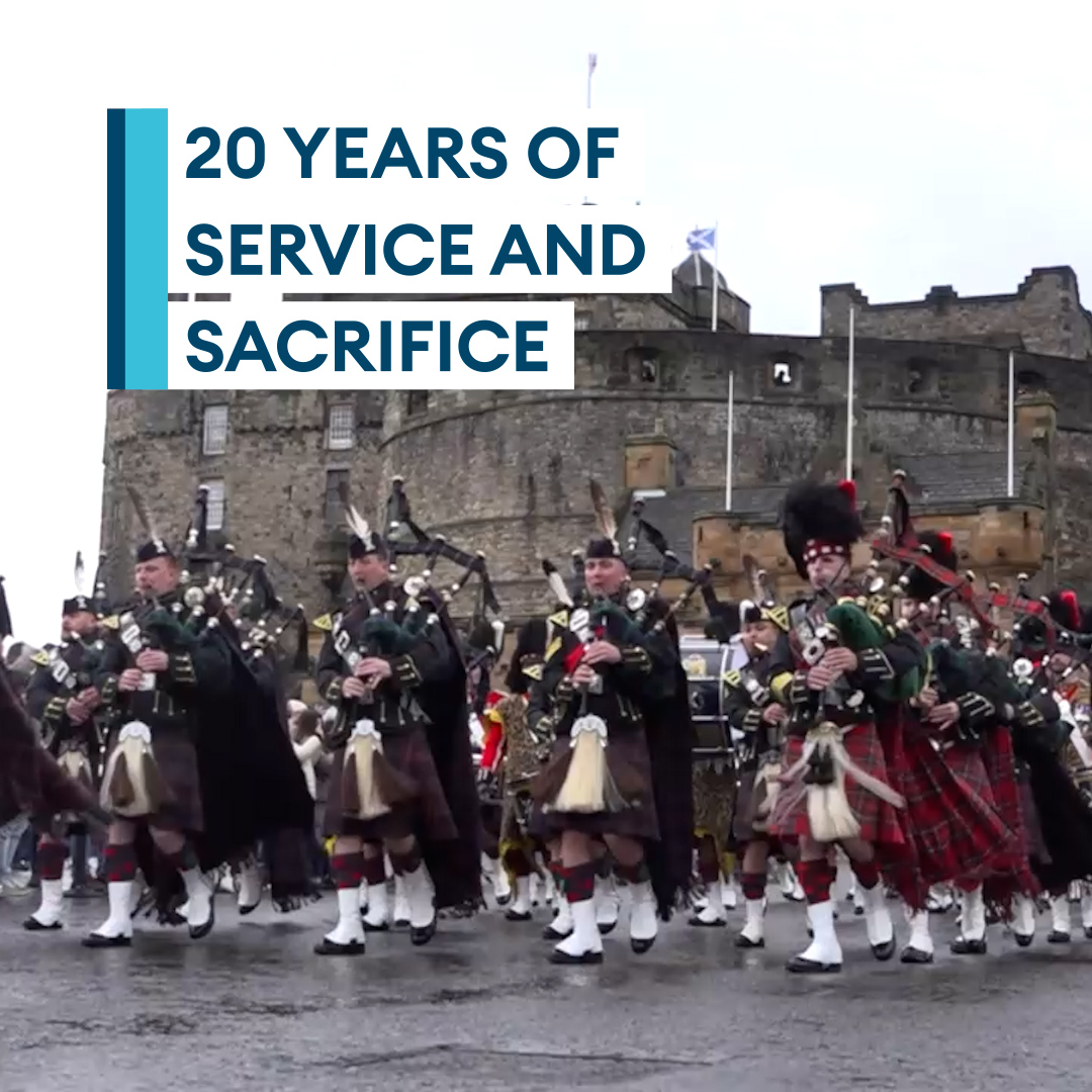 "It doesn't matter where they're from, once they put that TOS and Glengarry on, they're Jocks"🏴 The Royal Regiment of Scotland continues to celebrate 20 years of service and sacrifice as they paraded down the Royal Mile in Edinburgh💂