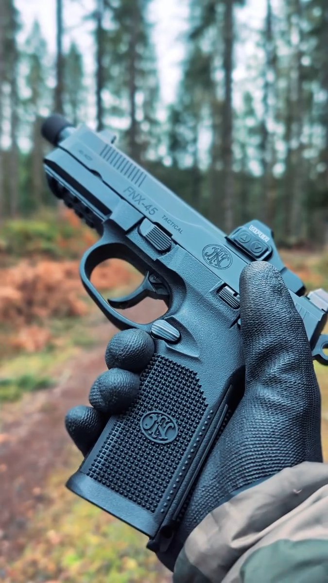 Hammer-fired perfection. The FNX-45 Tactical. 📸 thebasedshooter