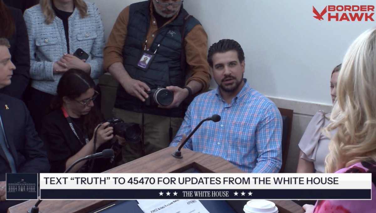 EXCLUSIVE: Border Hawk Asks White House About Concerns Trump Admin Is Softening Approach to Mass Deportations, Enforcement, Asylum Policies Border Hawk was featured in the New Media Seat at Monday's White House press briefing. "There are some concerns the administration is starting to change its position on deportations, border enforcement, and possibly asylum policies. What would you say to Americans who are somewhat concerned that a shift has happened?" - Wid Lyman "While there has of course been a change in leadership at the Department of Homeland Security with former senator, now Secretary Mullin joining the President's cabinet, I can assure the American people there has not been a change in policy. "It has always been the policy of this President and this administration to deport the worst of the worst illegal alien criminals from our communities. That's something I know Secretary Mullin remains wholeheartedly committed to doing, and it's something that is overwhelmingly popular with the American people. "It is something that is necessary to protect our homeland and to prevent deaths of Americans in our country." - Karoline Leavitt Press Sec. Leavitt went on to blast the mainstream media for effectively ignoring the recent murder of 18-year-old Sheridan Gorman in Chicago by an illegal alien suspect from Venezuela who was unleashed into the U.S. by the Biden regime. We have covered Gorman’s killing extensively. See below ⏬