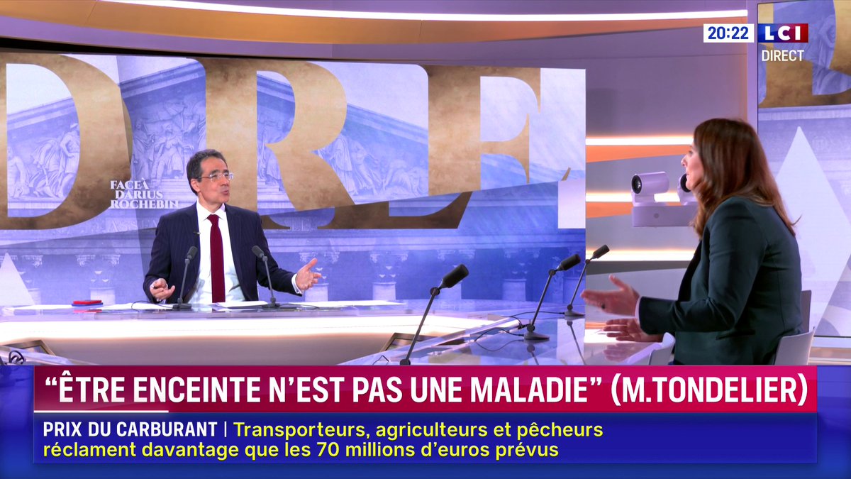 🗣️ "On voit beaucoup de débats sur la natalité et souvent ce sont des hommes démographes qui viennent donner des explications en culpabilisant et en stigmatisant les femmes (...) Le meilleur aphrodisiaque démographique c'est l'égalité" : Marine Tondelier à Darius Rochebin
