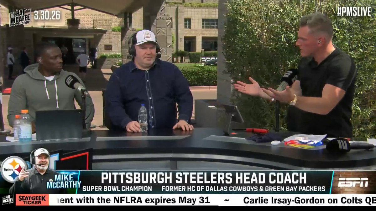 "It's great to be back in Pittsburgh. ... It's really still surreal in a lot of ways." Pittsburgh Steelers head coach Mike McCarthy joins the Pat McAfee 🏈
