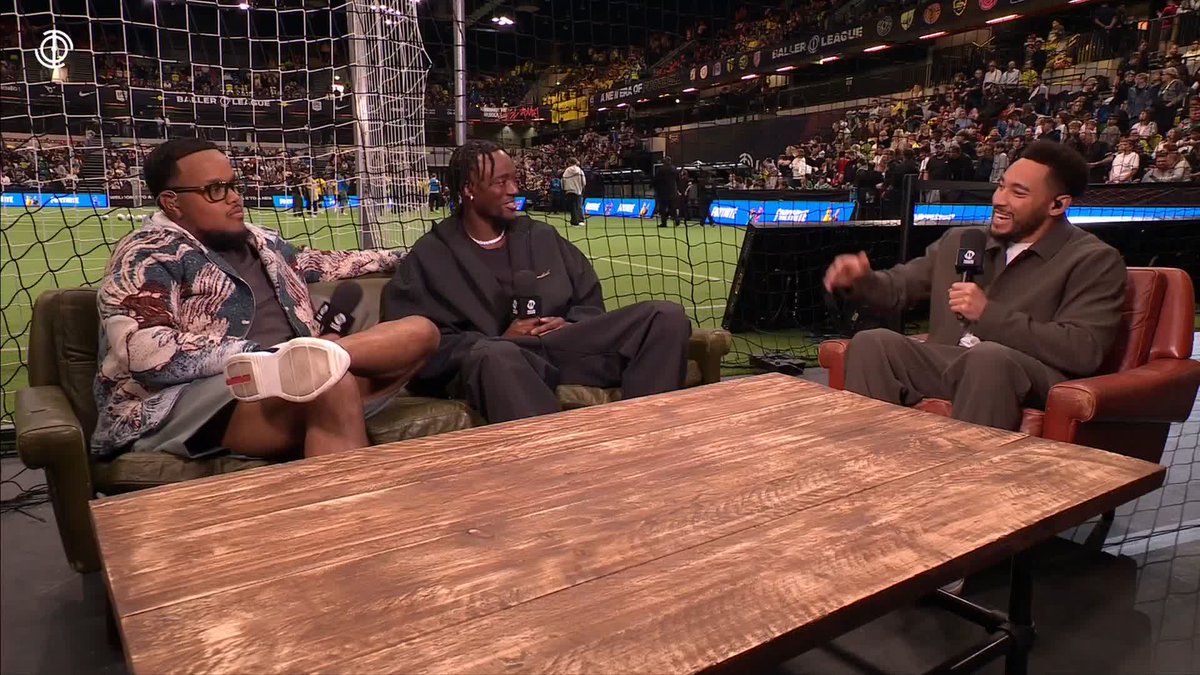 "This stage is a great platform for him to shine" 👏 Aston Villa striker Tammy Abraham came out to support his brother Timmy in Baller League ⚽️