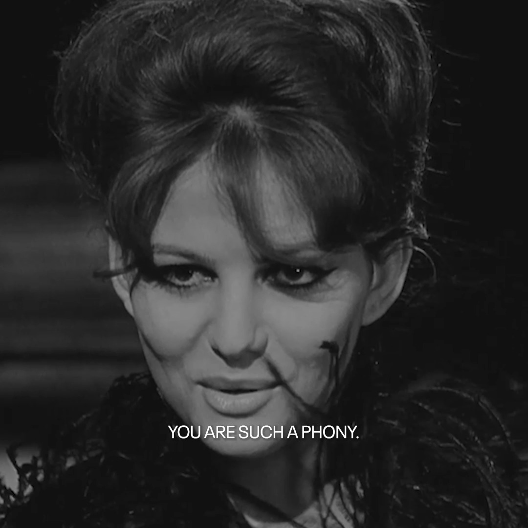 Claudia ❤️ We remember the luminous Claudia Cardinale with an evening of films beginning with Federico Fellini's masterpiece 8 1/2. It all starts at 8pm ET.