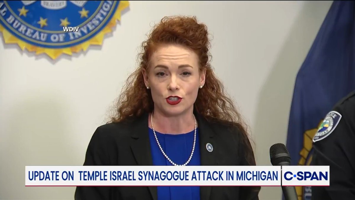 FBI Special Agent Jennifer Runyan, on the early March truck attack on a Michigan synagogue: "We assess this attack to be a Hezbollah-inspired act of terrorism purposely targeting the Jewish community and the largest Jewish temple in Michigan."