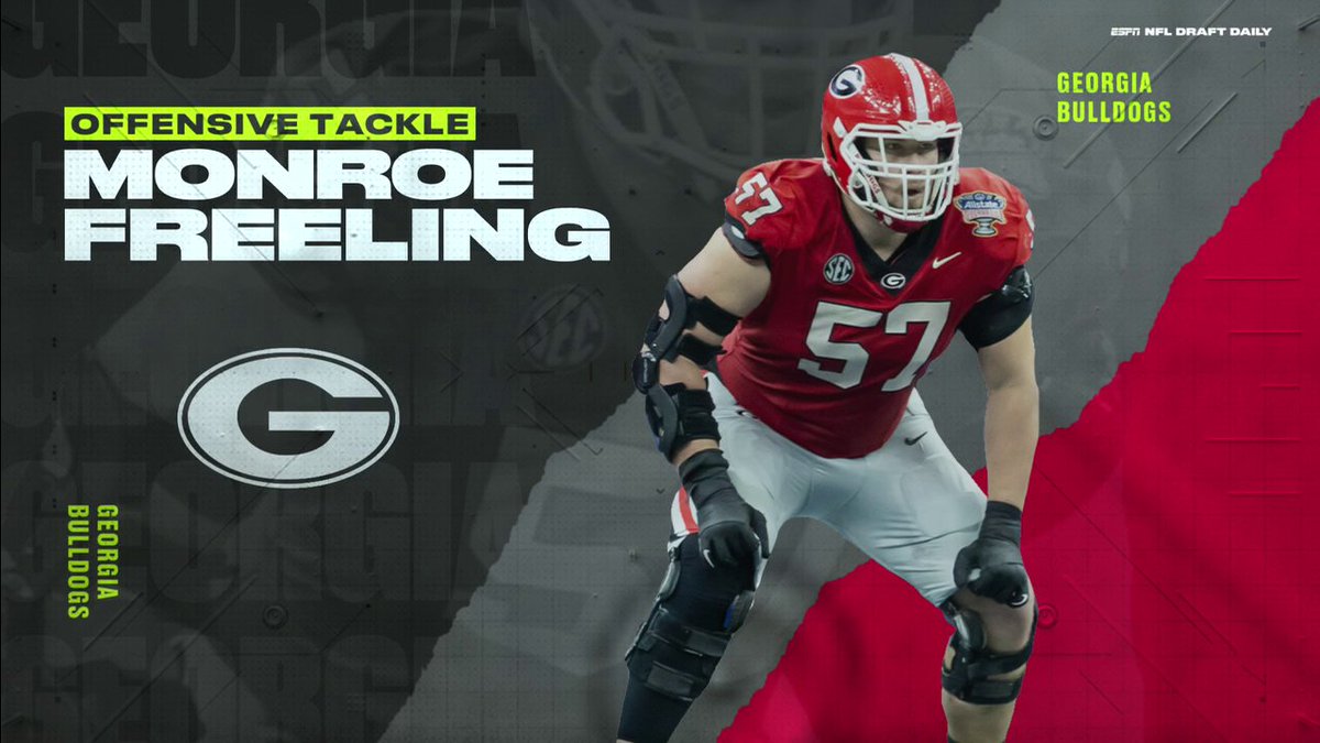 .Matt Miller thinks Georgia's OL Monroe Freeling would be a good fit for the Lions 🏈