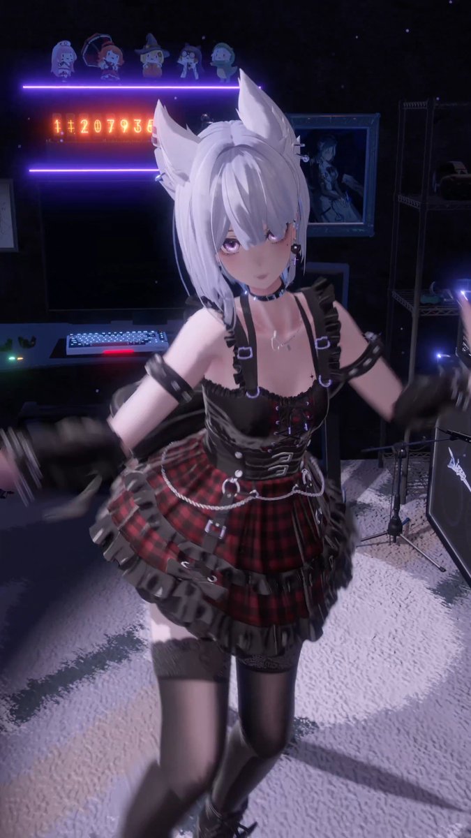 【Magica Cloth 2 Showcase】 I remade all the hair and cloth physics with Magica Cloth 2 for an upcoming collab! Motion: DancerVTuber 海 夏青 Outfit: MONVIE_VRC Sharing a few quick tips: ✨Simple single-layer skirts → Mesh Cloth for the smoothest, silkiest movement! ✨Complex pleats or multi-layer skirts → Bone Cloth, but if bones aren’t dense enough and leg clipping happens, switch Connection Mode to Mesh-related options. It creates mesh-like links between bones and fixes most clipping instantly. ✨For simple double-layer skirts, you can also try applying Mesh Cloth to each layer separately and enable Self-Collision ✨Small frills, ribbons, or ties without bones → slap Mesh Cloth on them too. Trust me, when these tiny details move naturally, the whole outfit feels insanely satisfying! ✨If you have a guitar on you like I do, add colliders to the guitar too! That way it presses the skirt down naturally without clipping, just like real life ✨ If you run into stubborn clipping that’s hard to fix, try using Magica Wind Zone to blow the cloth in one direction, it might work like magic!