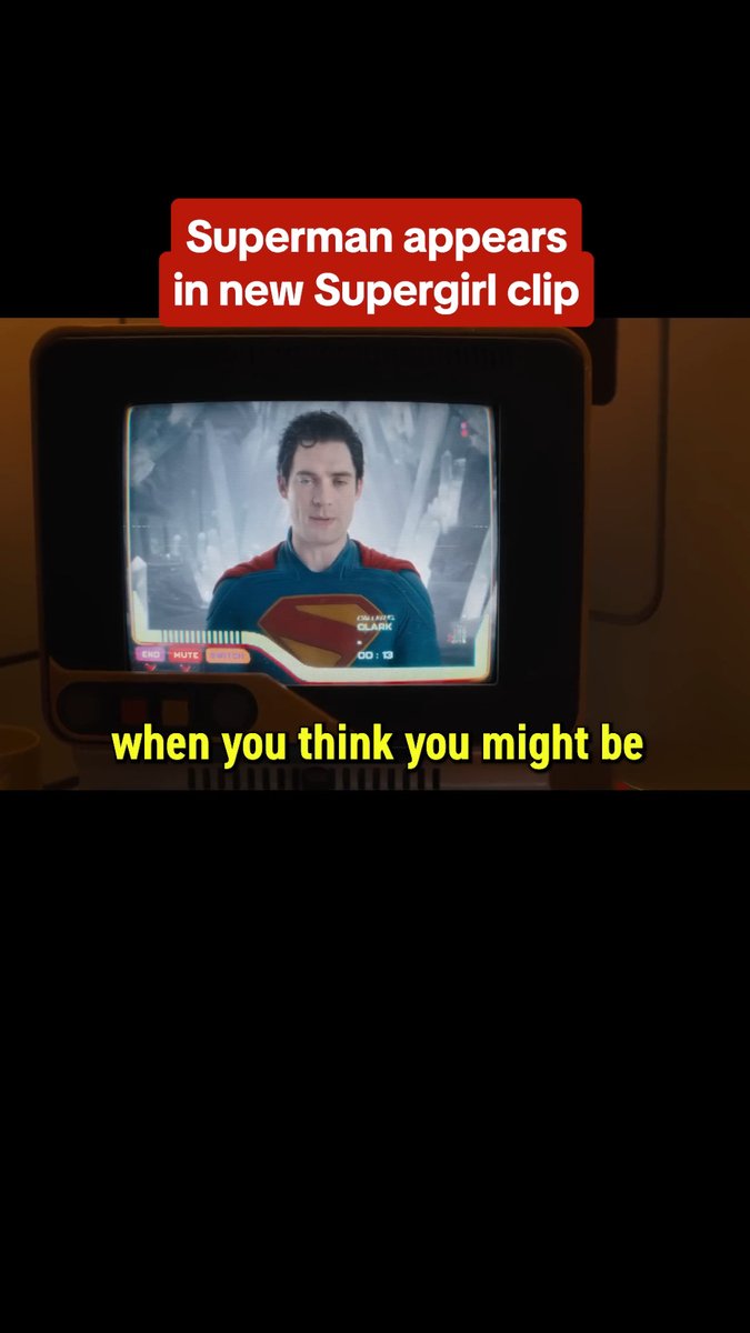 Supergirl will have to call Clark back later...