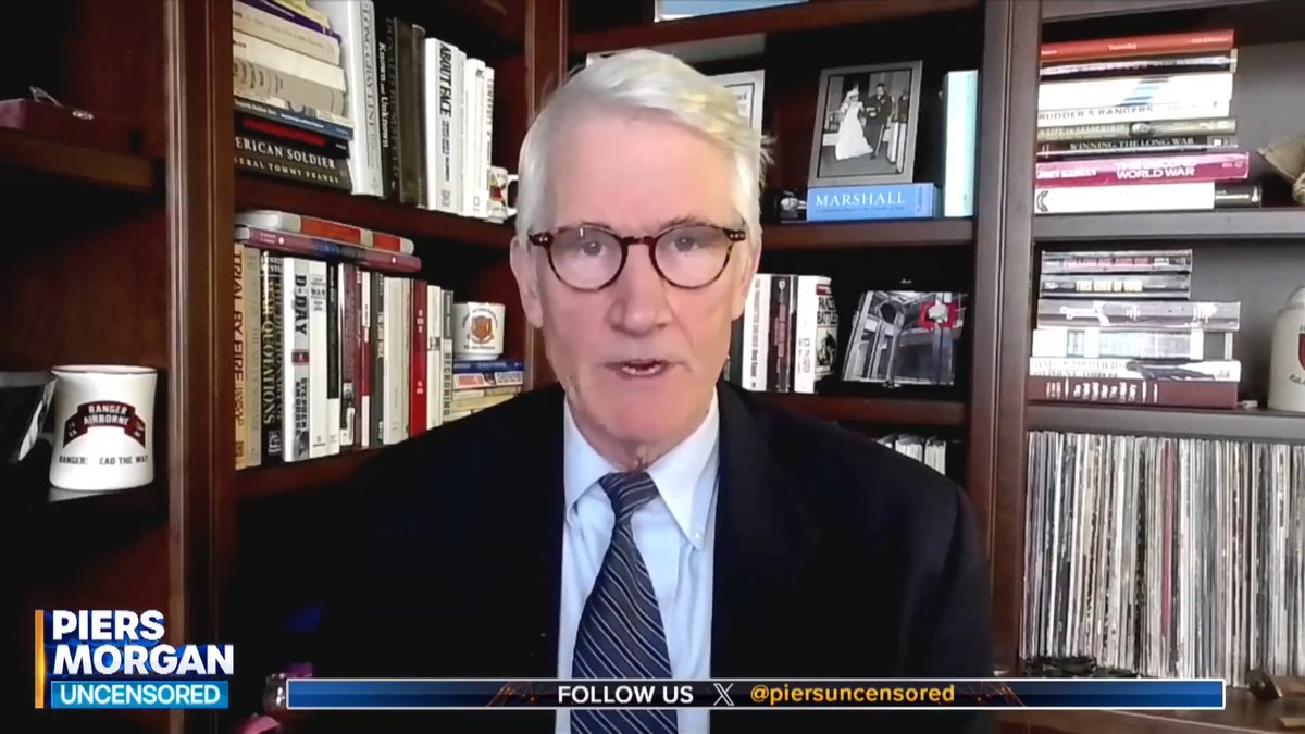 Former Brigadier General Mark Kimmitt says a ground invasion in Iran would be an 'extraordinarily dangerous' mission. "You can't do that kind of invasion with a couple of 1,000 troops, you need a couple of 100,000 troops." More👇 📺 Piers Morgan
