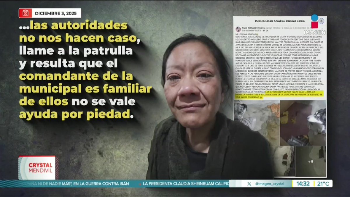 ¡Así pidió ayuda! #DianaBelém denunció a sus vecinos antes de ser encontrada muerta en #Tultitlán. #NoticiasImagen #YoTeVeo #ImagenNoticias con Adriana Treviño Imagen Crystal