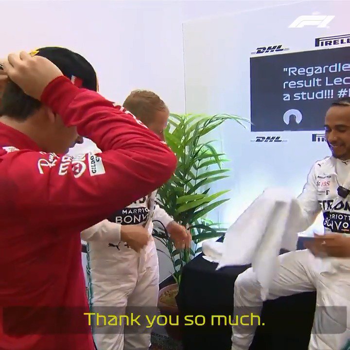 "Hey man, you got a long future ahead of you." 7 years ago today, Lewis Hamilton consoled Charles Leclerc after an engine issue took away what was looking like Charles' first career win. Fate would later have their futures meet at Ferrari.
