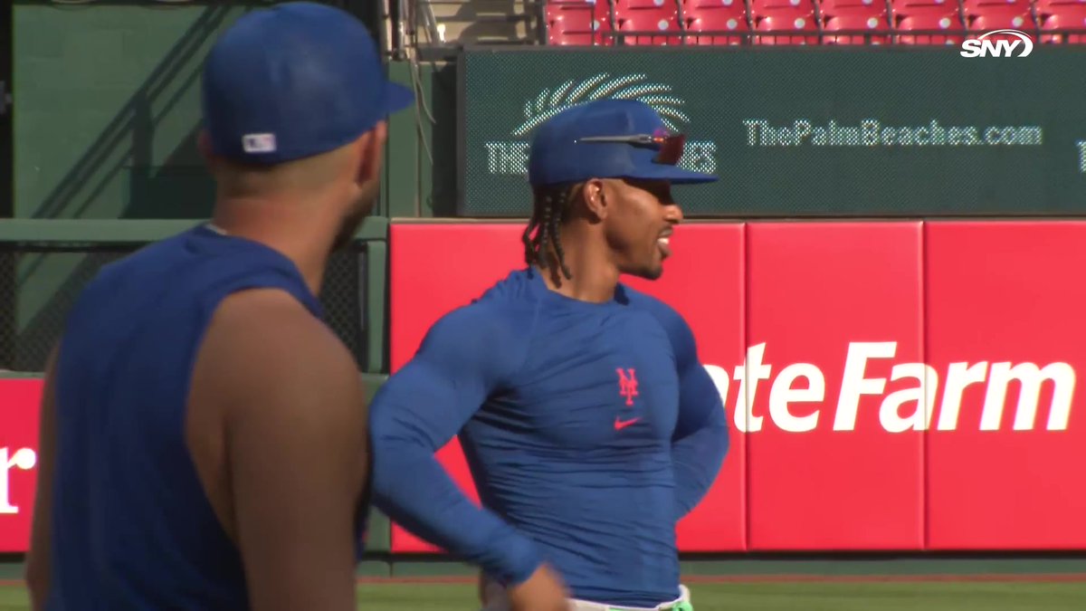 Francisco Lindor shares a laugh with Bo Bichette