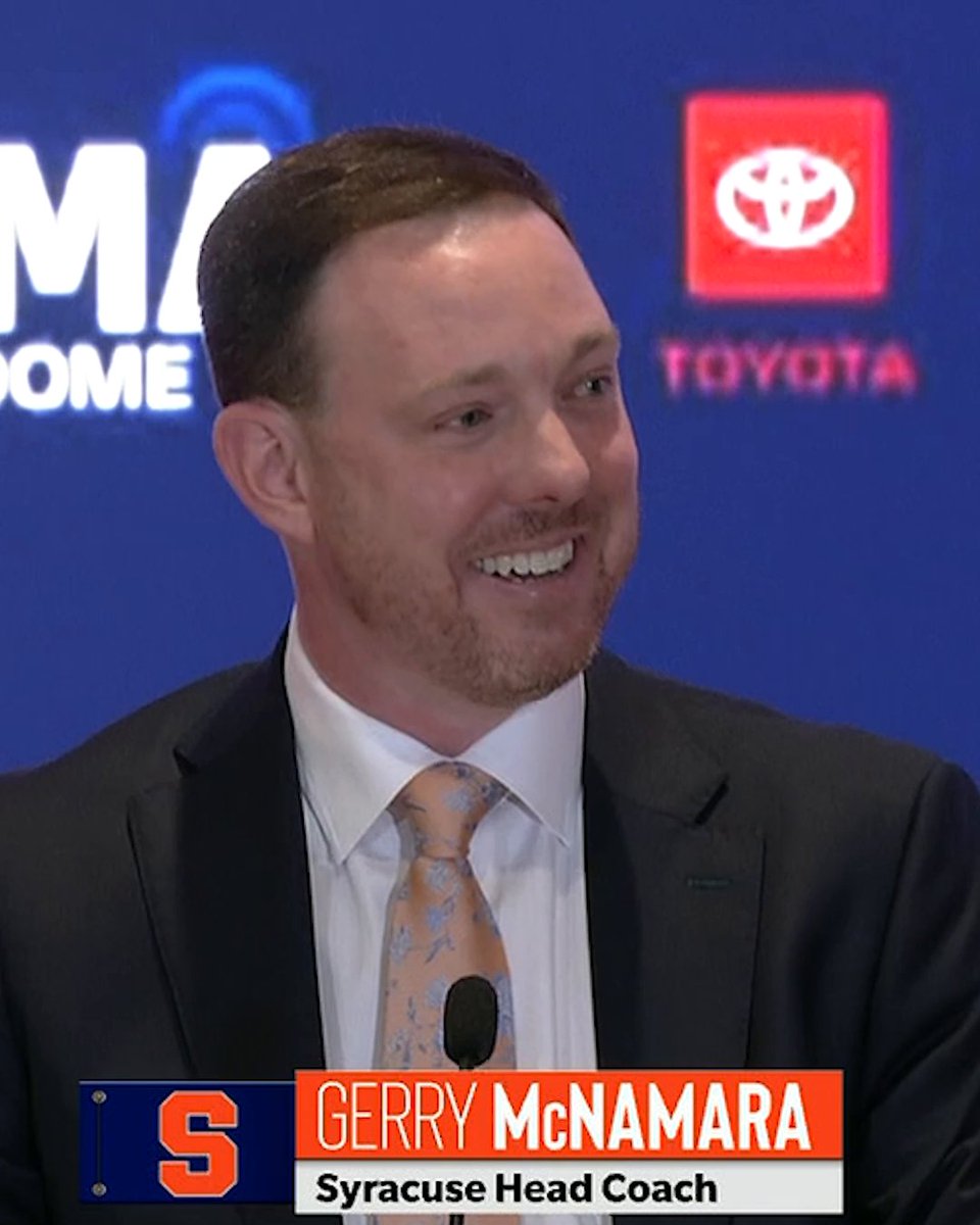 Gerry McNamara with an elite Step Brothers joke in his introductory press conference ๐๐